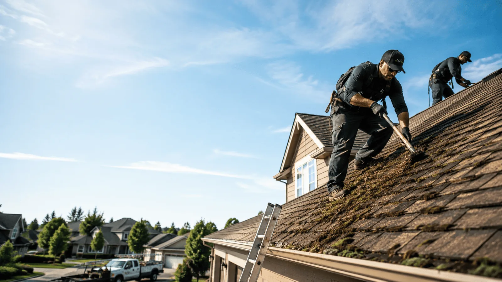 Roof Moss Removal in Hazel Green, WI near me